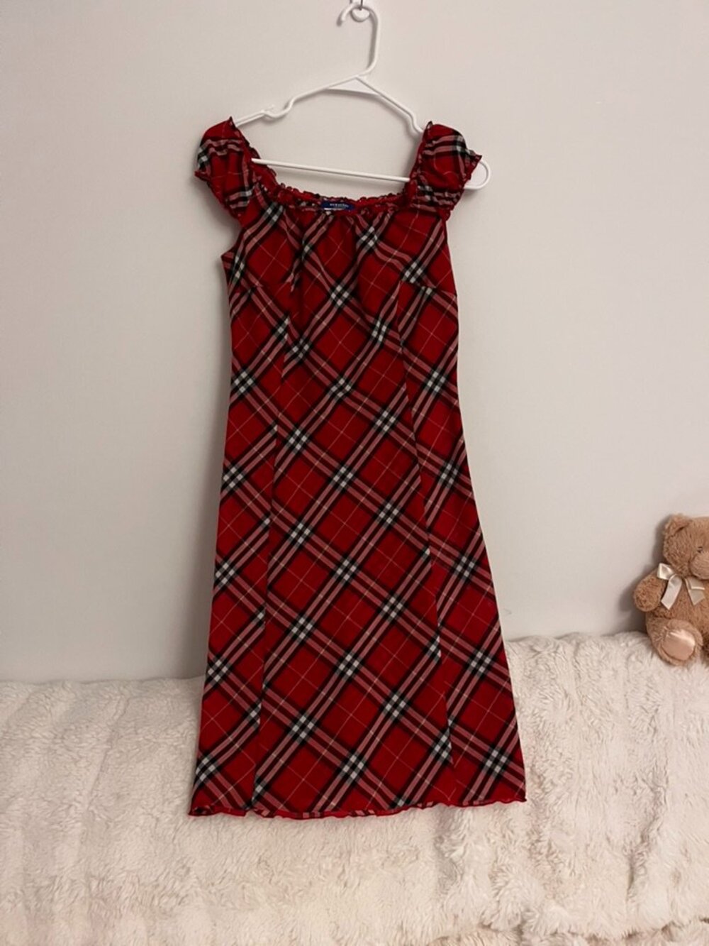 RARE Red Burberry blue label dress size 38